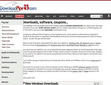 Tablet Screenshot of downloadpipe.com